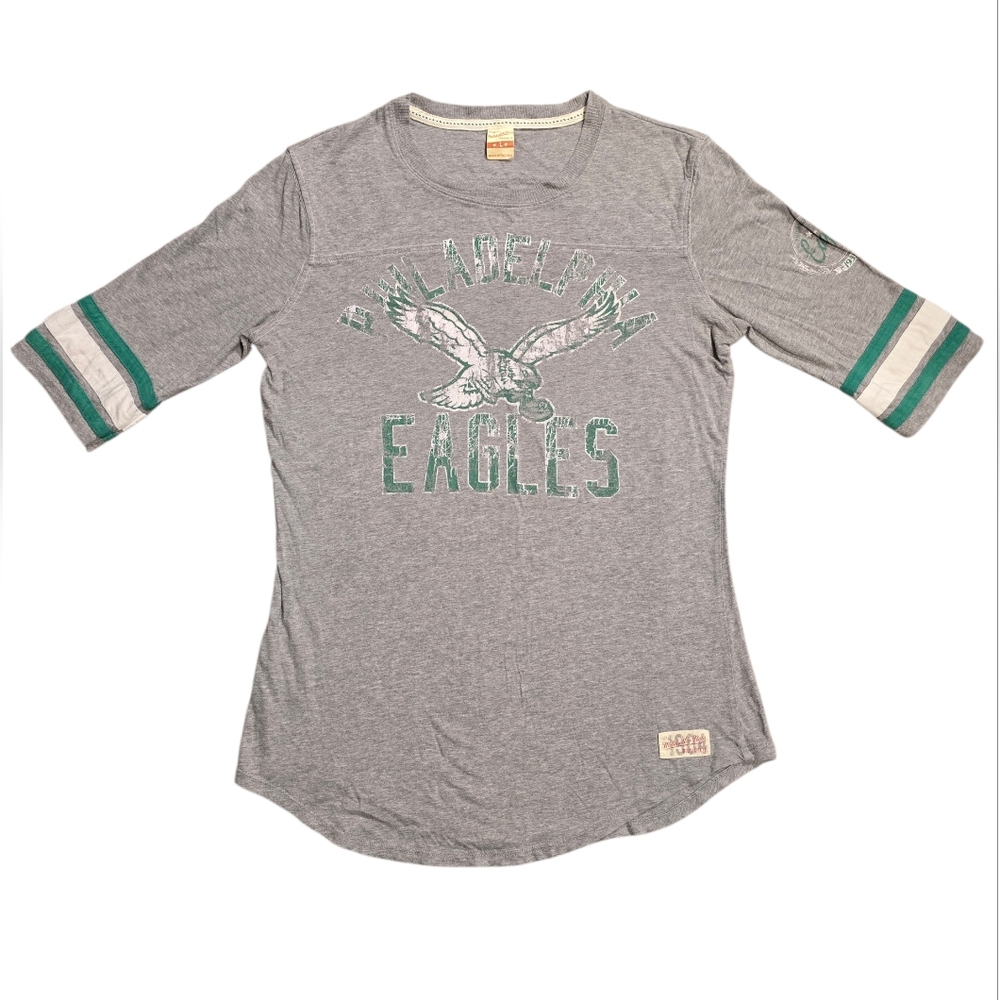 Mitchell & Ness Philadelphia Eagles Vintage Football Jersey Style T-Shirt Large